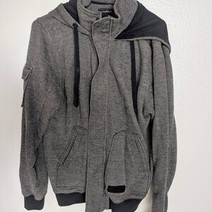 O'Neill Men's Gray Button Up Sweater